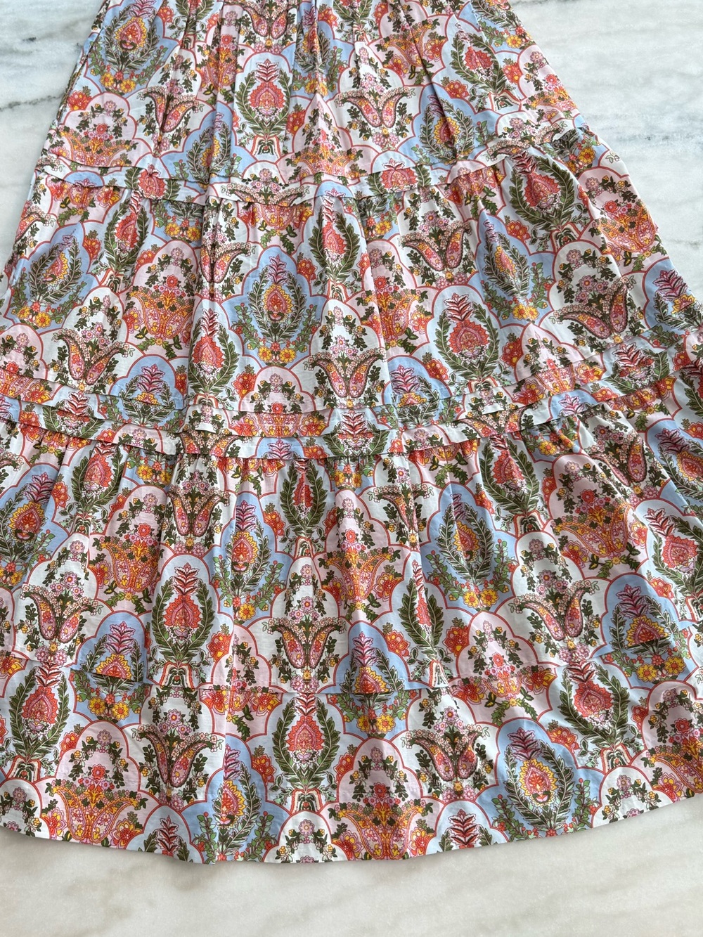Anthropologie Somerset Maxi Dress Paisley Floral Boho Cottagecore Women Size M - Picture 13 of 13